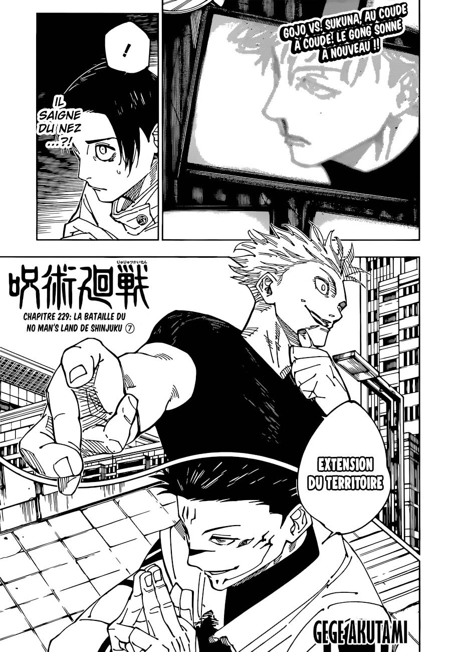 Lecture en ligne Jujutsu Kaisen 229 page 1