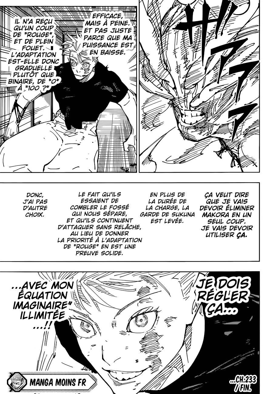 lecture en ligne Jujutsu Kaisen 233 page 18