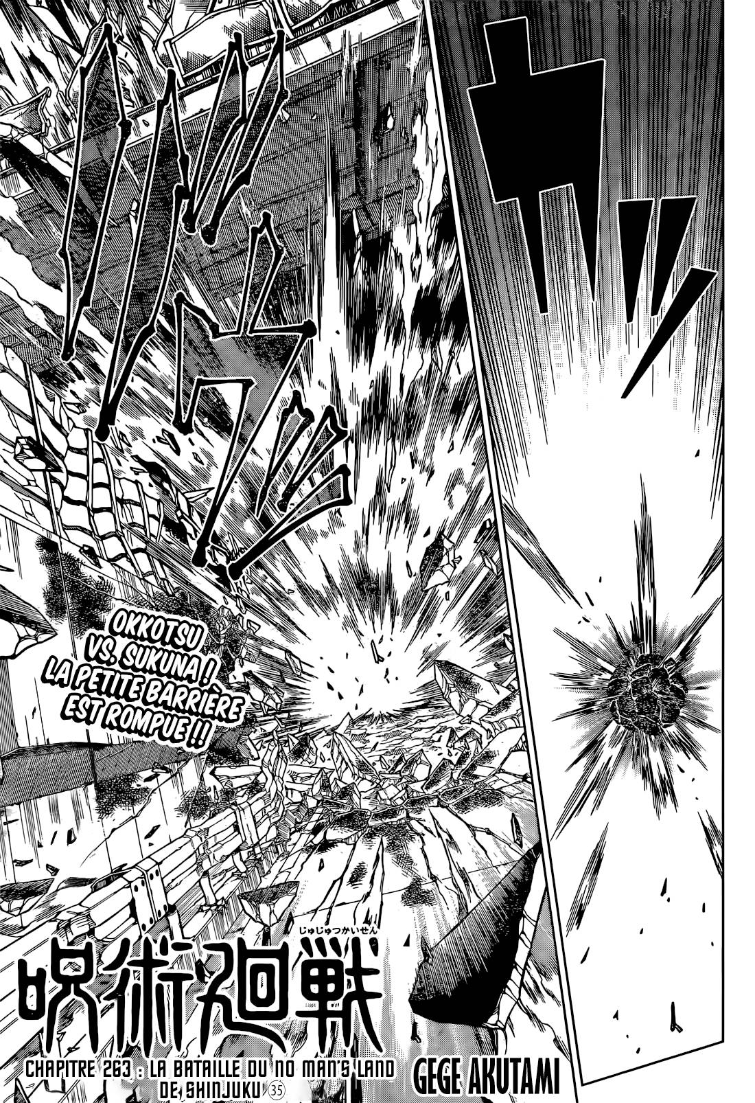 Lecture en ligne Jujutsu Kaisen 263 page 1