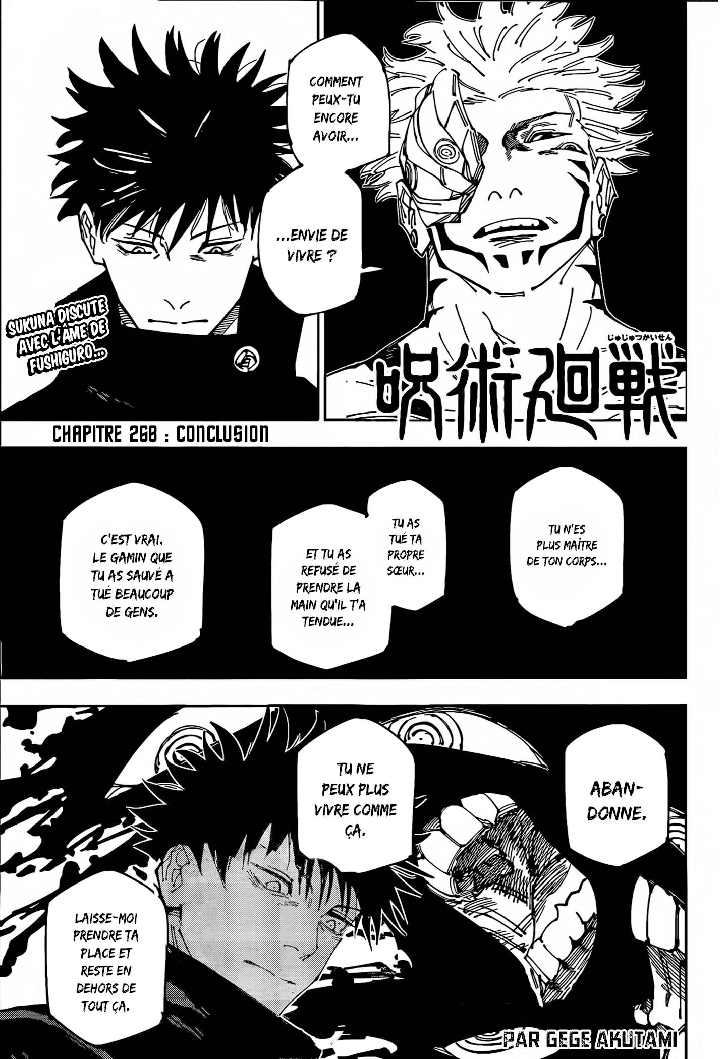 Lecture en ligne Jujutsu Kaisen 268 page 1