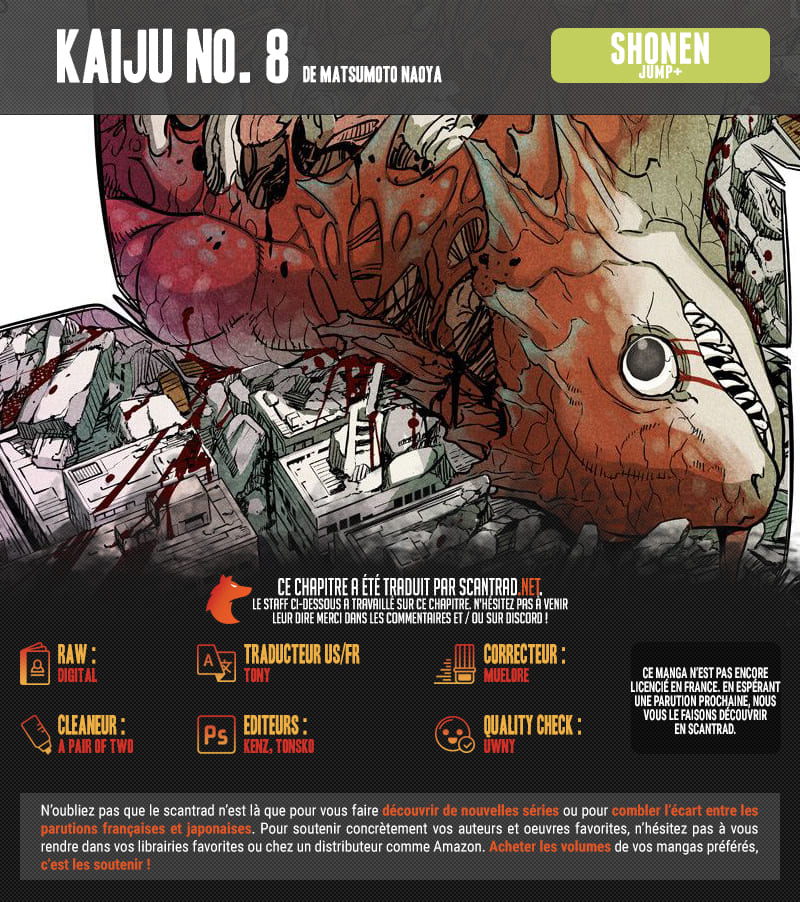 Lecture en ligne Kaiju No 8 10 page 2