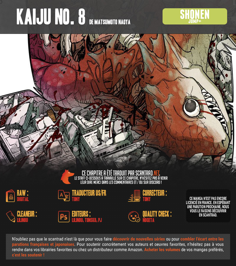 Lecture en ligne Kaiju No 8 14 page 2