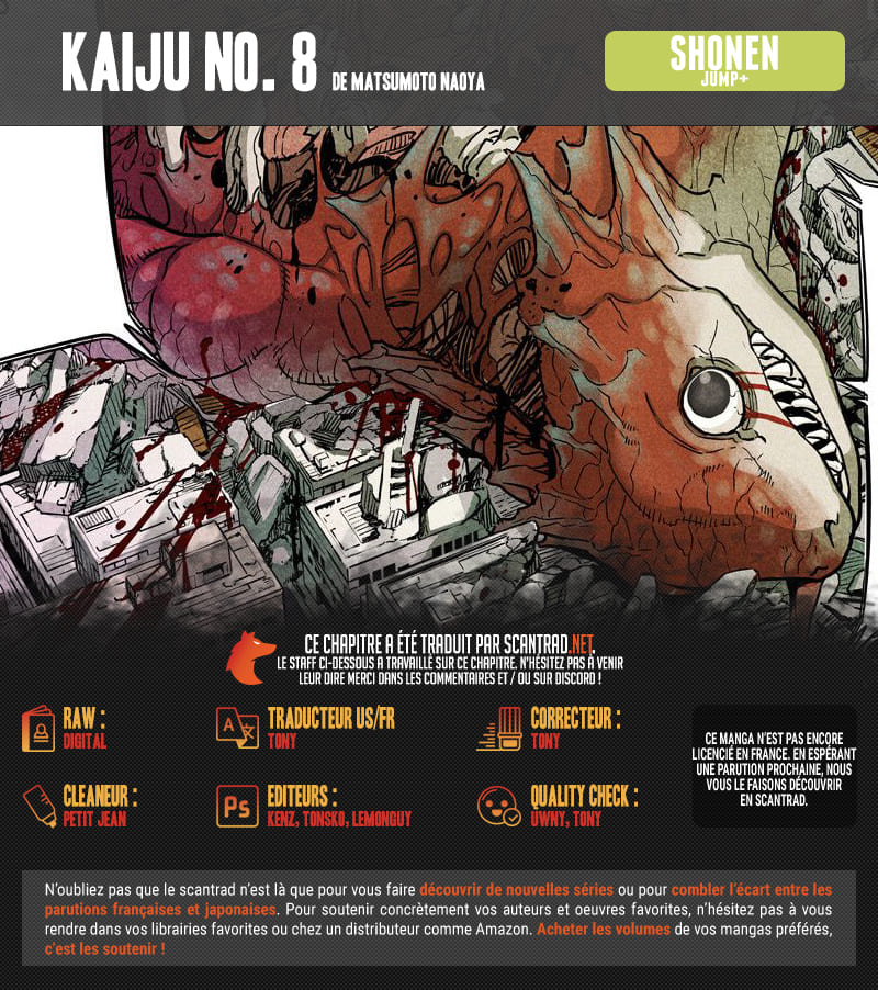 Lecture en ligne Kaiju No 8 16 page 2