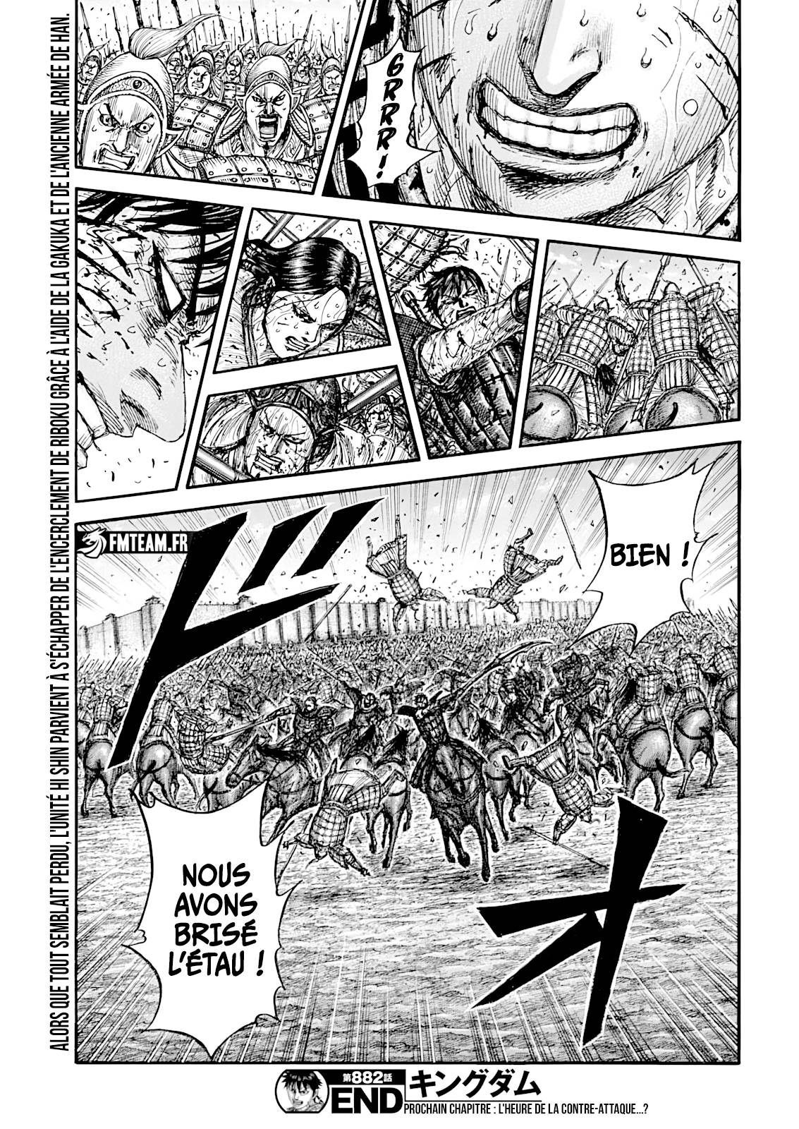 Lecture en ligne Kingdom 882 page 19