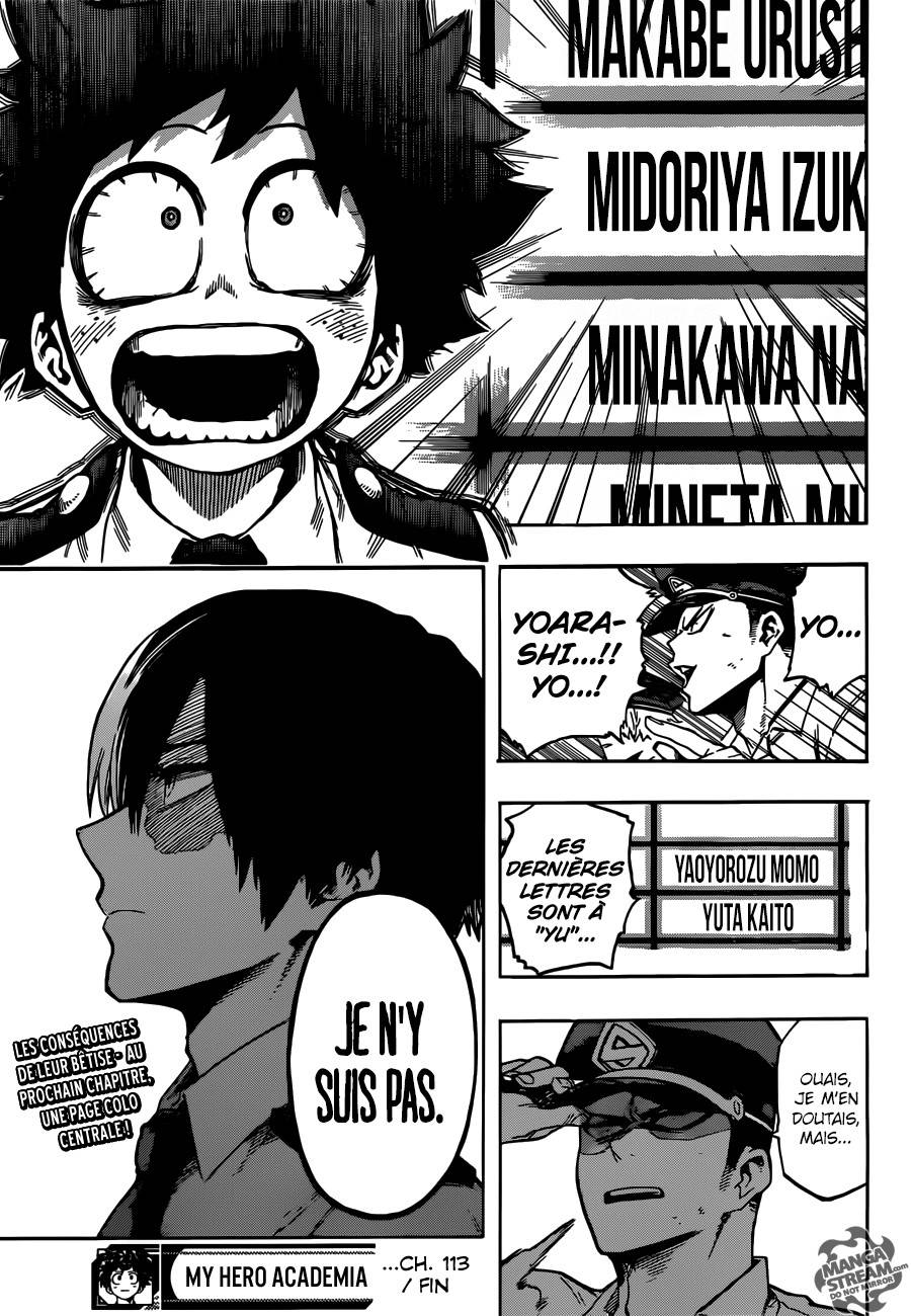 Lecture en ligne My Hero Academia 113 page 18
