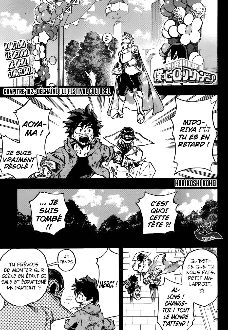 Lecture en ligne My Hero Academia 182 page 1