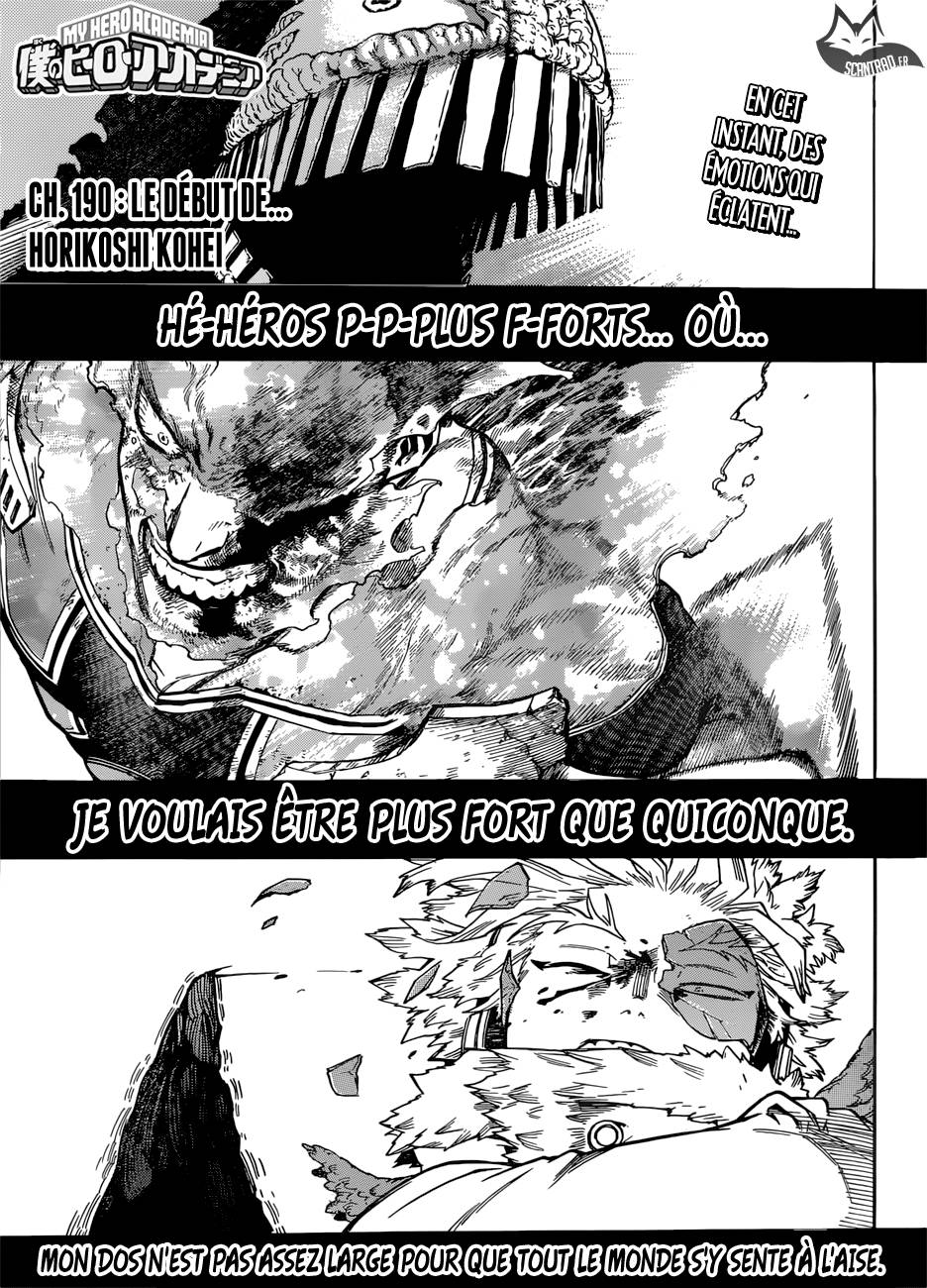 Lecture en ligne My Hero Academia 190 page 1