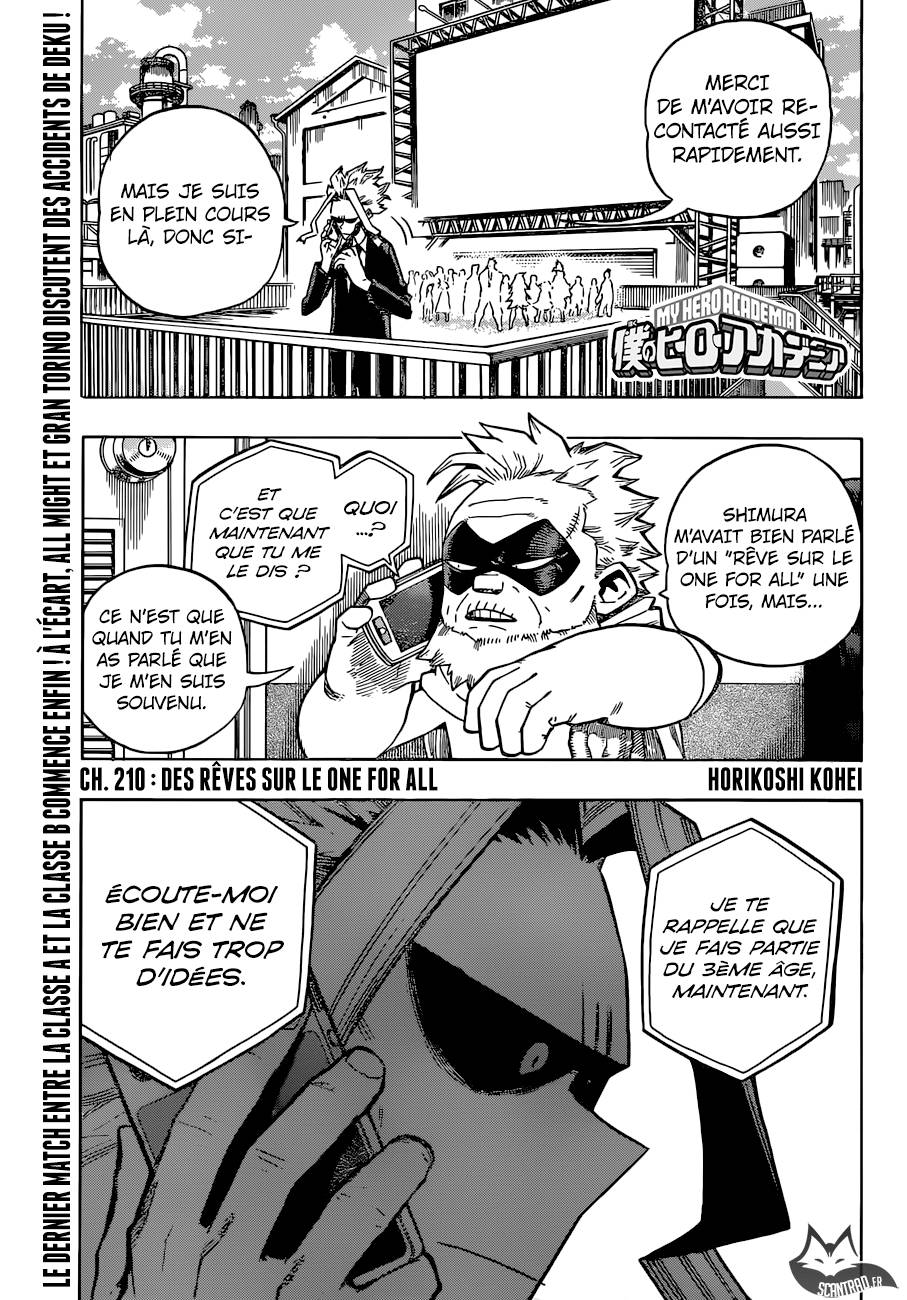 Lecture en ligne My Hero Academia 210 page 1