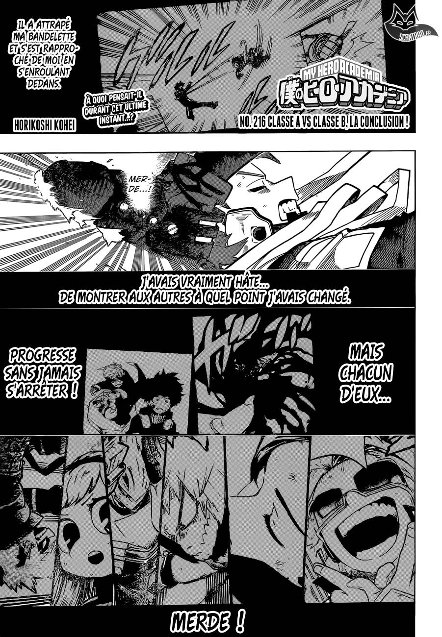 Lecture en ligne My Hero Academia 216 page 1