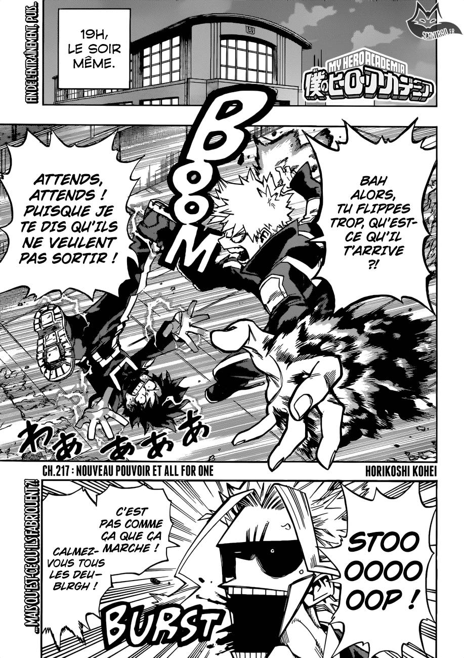 Lecture en ligne My Hero Academia 217 page 1