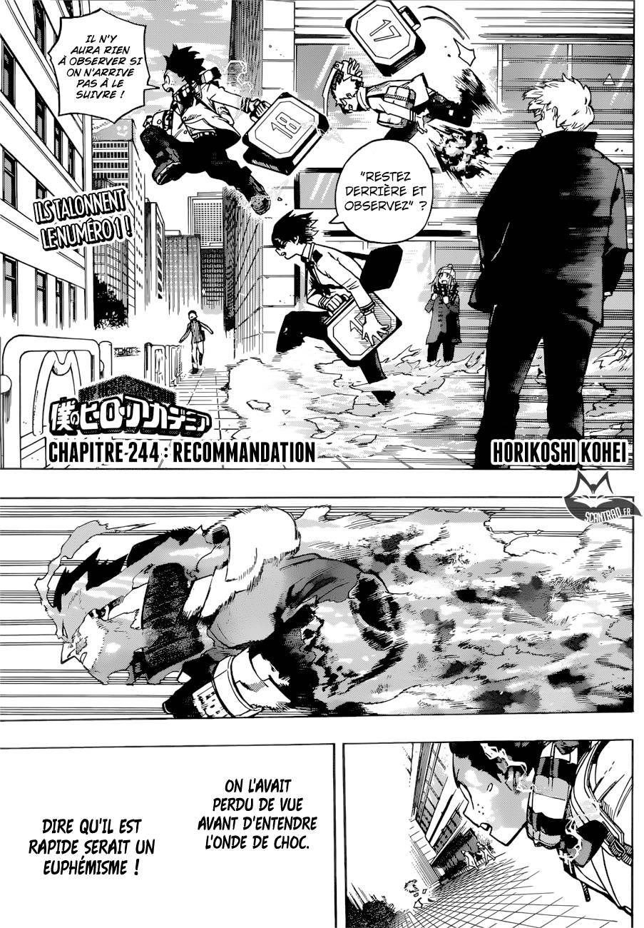 Lecture en ligne My Hero Academia 244 page 1