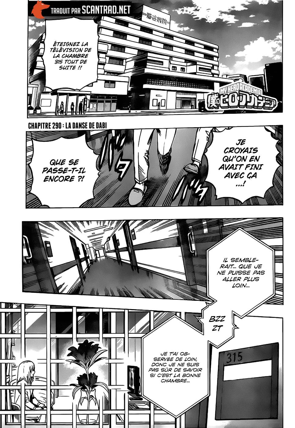 Lecture en ligne My Hero Academia 290 page 1