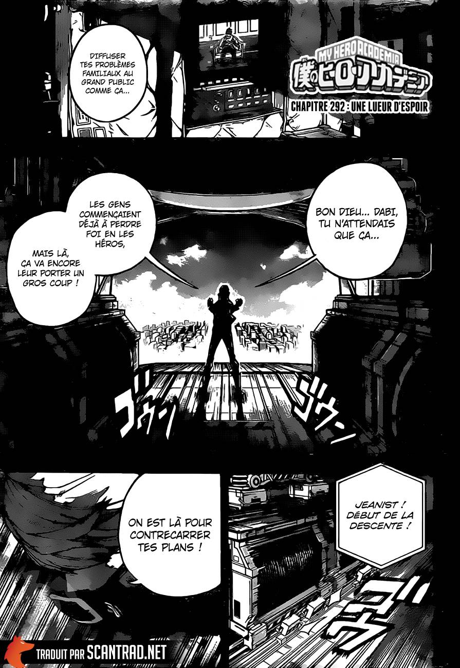 Lecture en ligne My Hero Academia 292 page 1