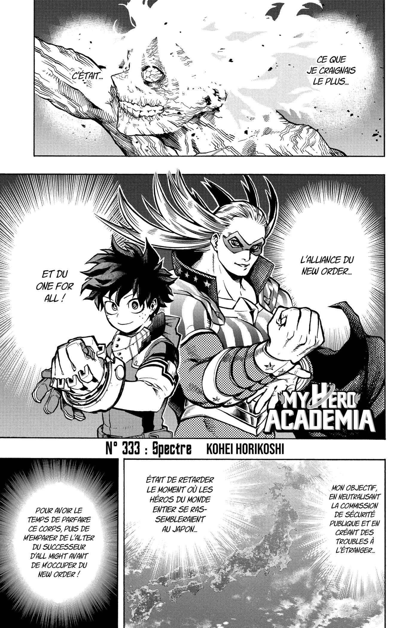 Lecture en ligne My Hero Academia 333 page 1
