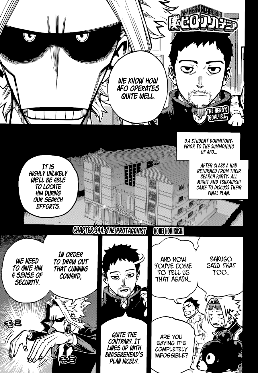 Lecture en ligne My Hero Academia 344 page 1
