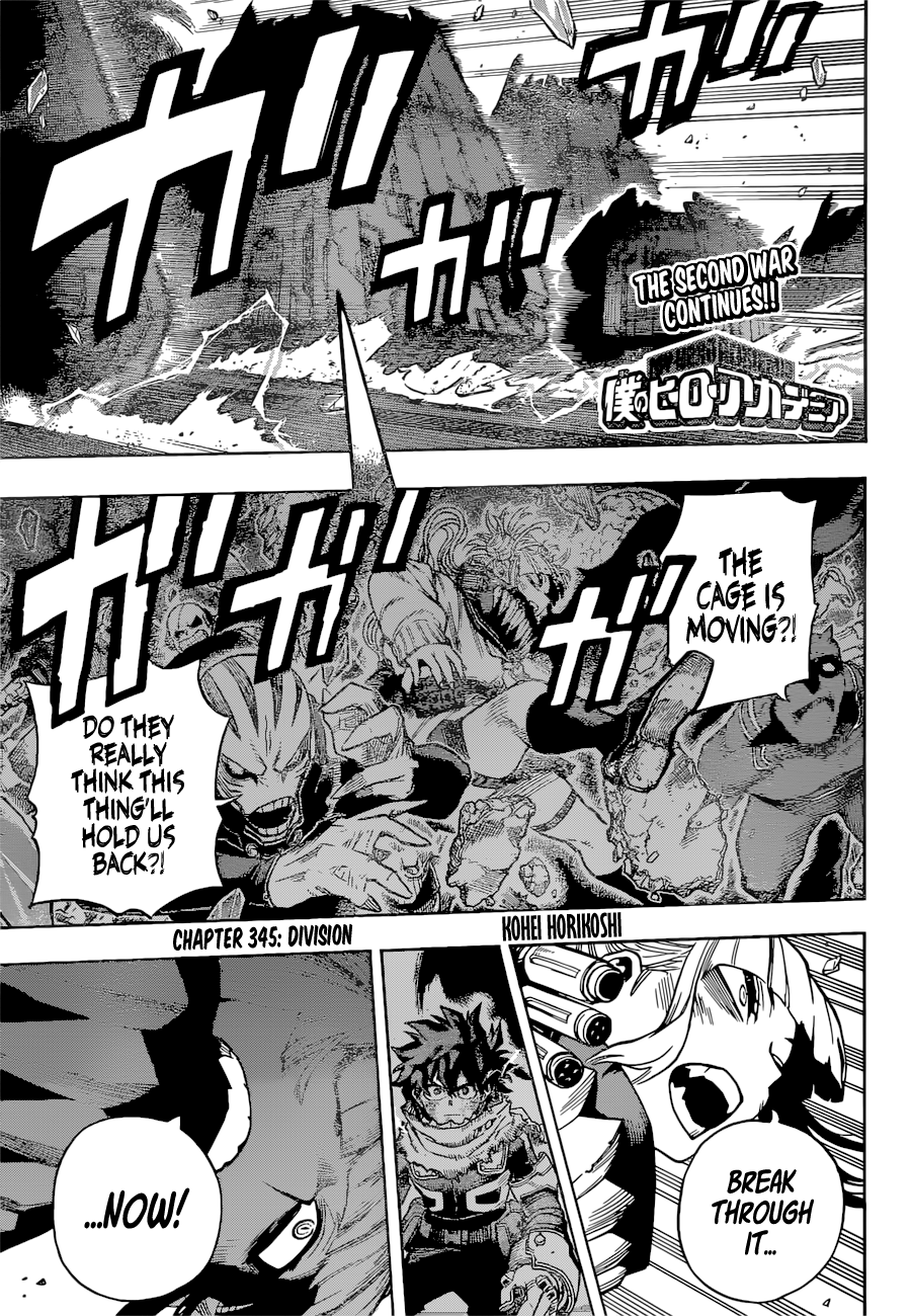 Lecture en ligne My Hero Academia 345 page 1