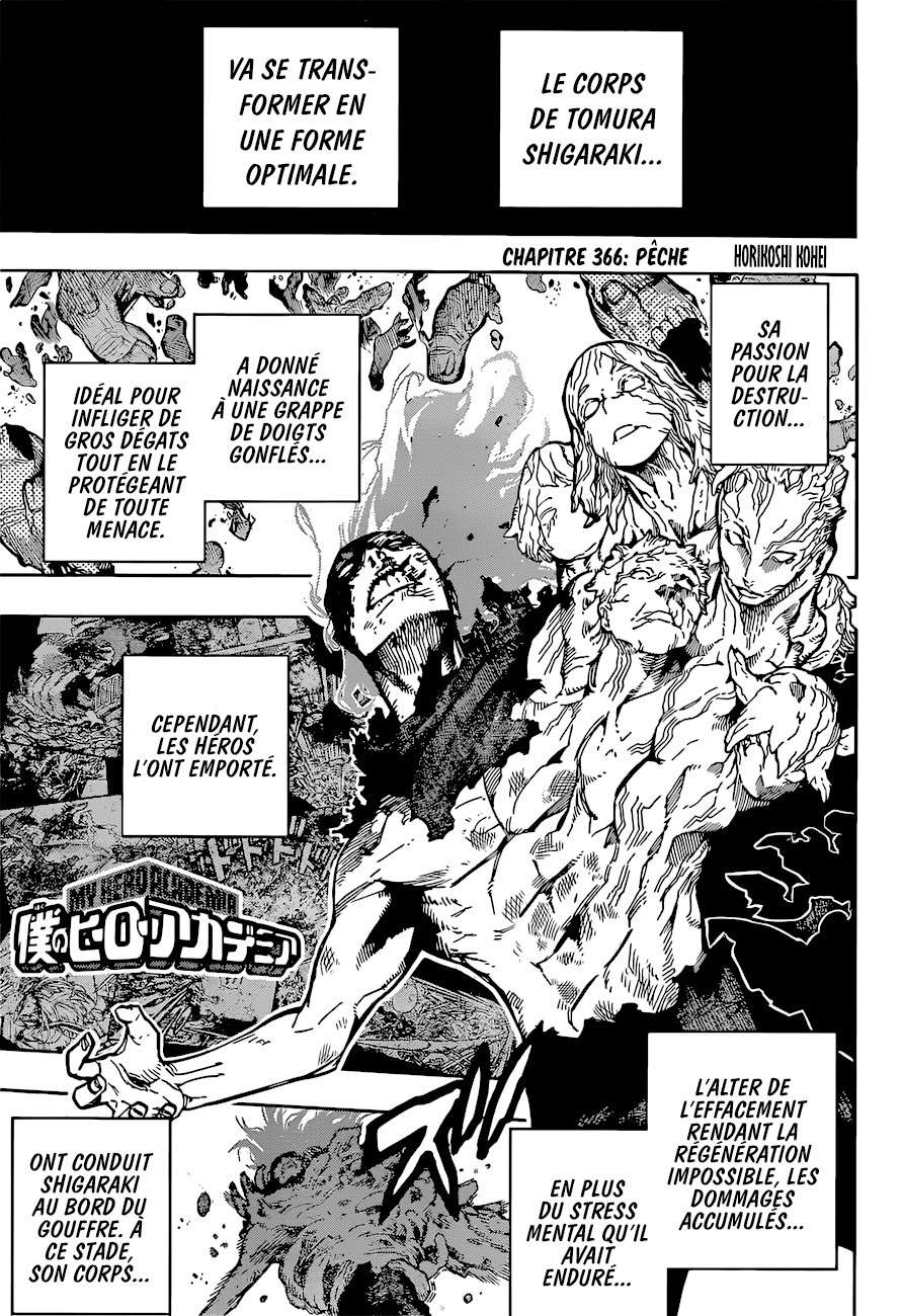 Lecture en ligne My Hero Academia 366 page 2