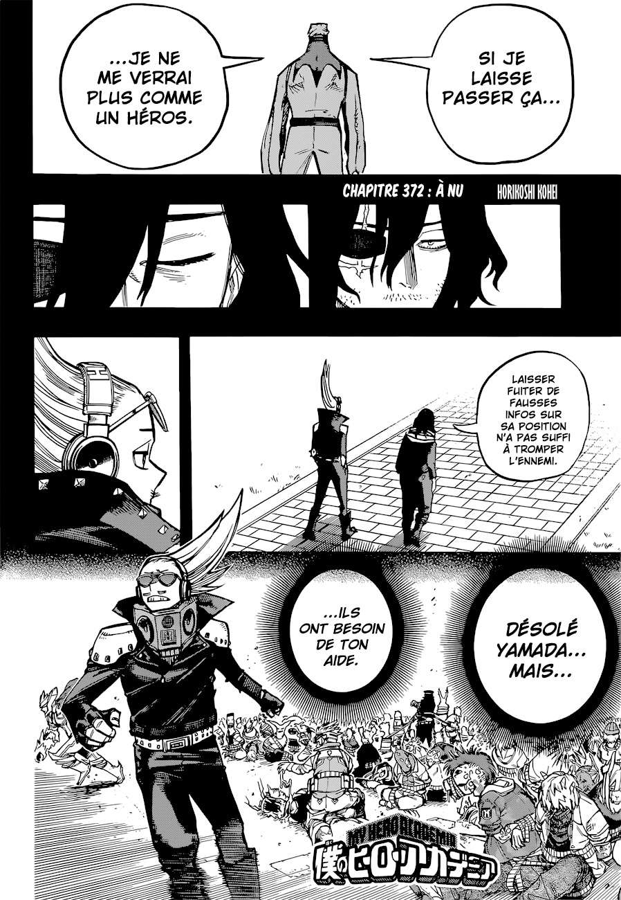 Lecture en ligne My Hero Academia 372 page 2