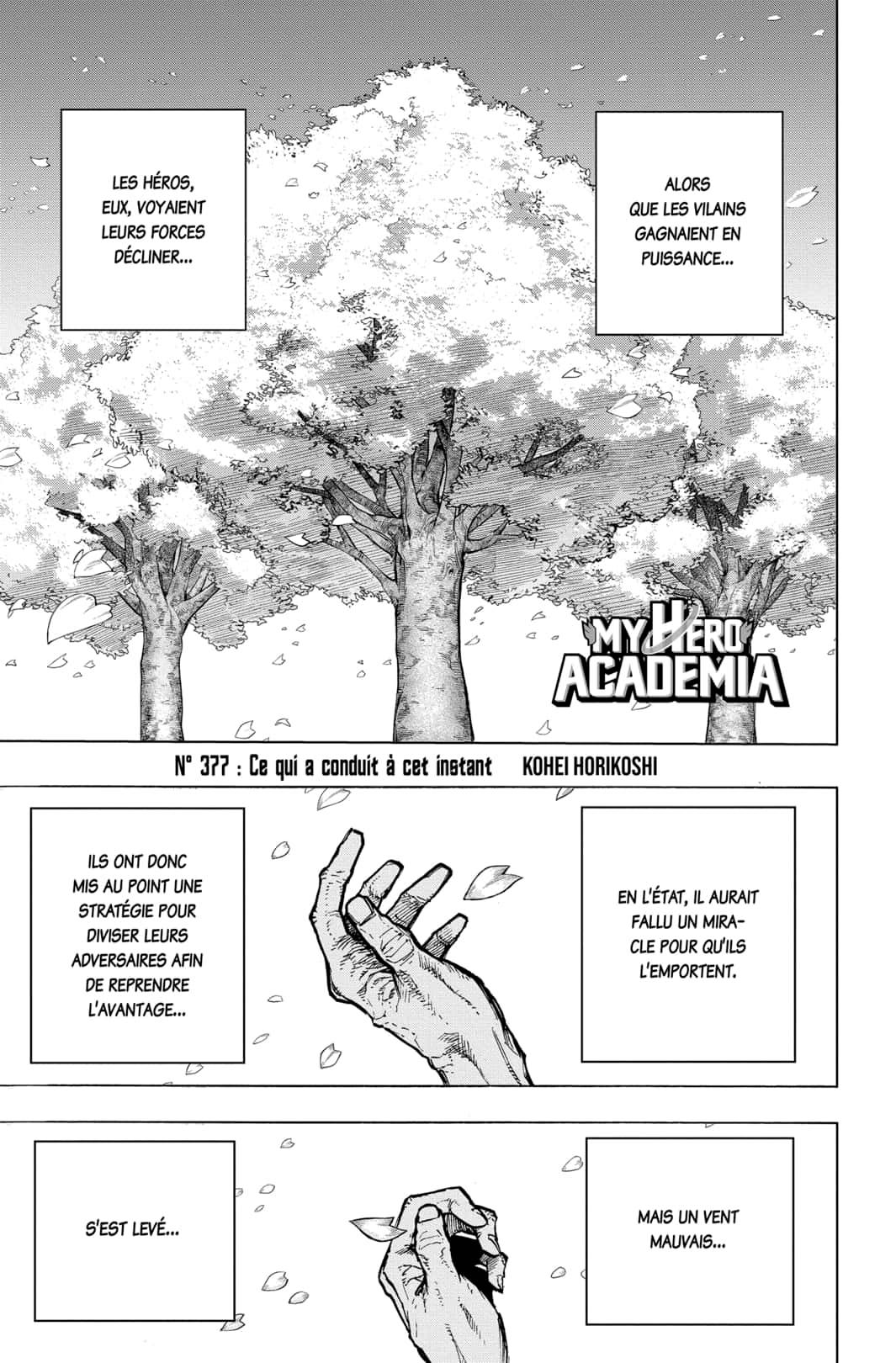 Lecture en ligne My Hero Academia 377 page 1