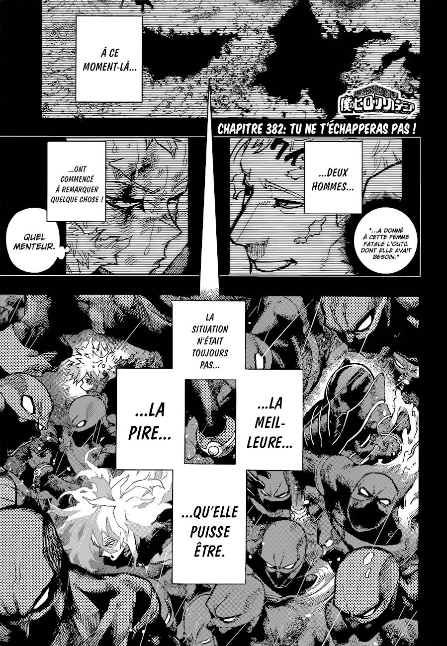 Lecture en ligne My Hero Academia 382 page 1