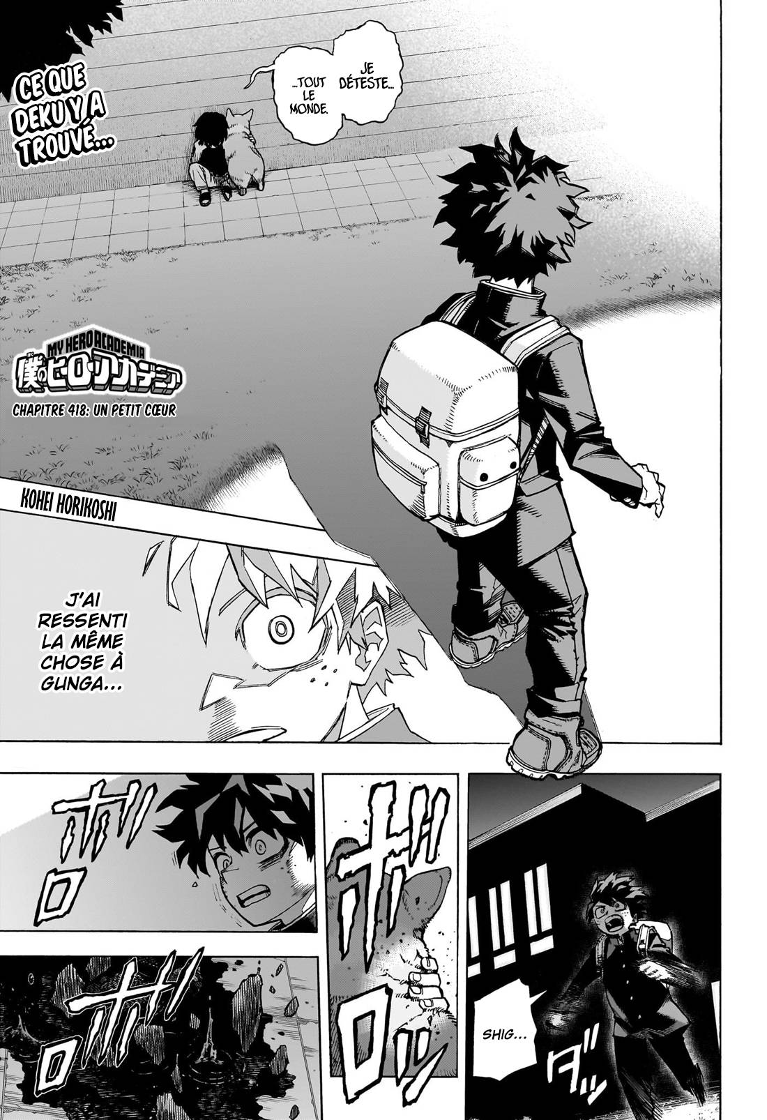 Lecture en ligne My Hero Academia 418 page 1