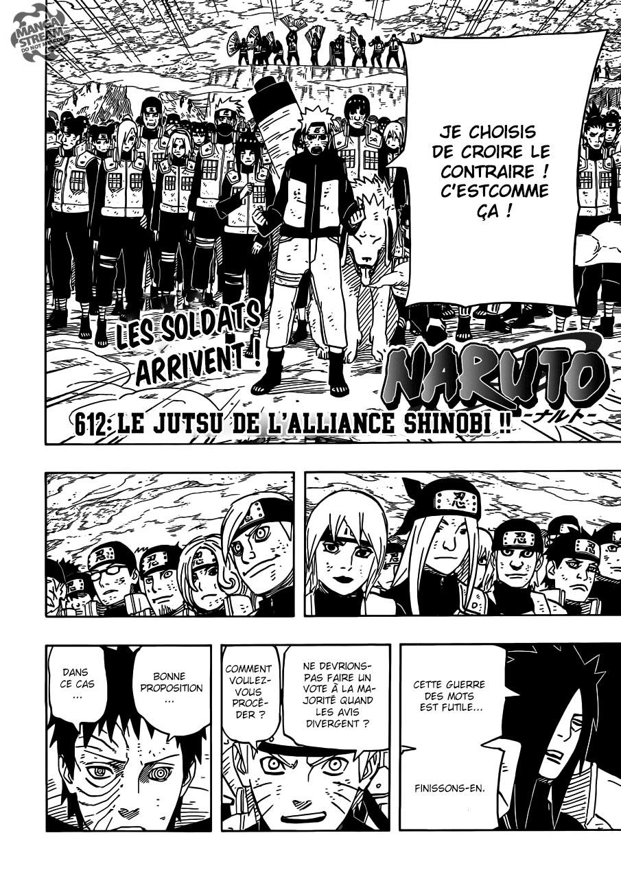 Lecture en ligne Naruto 612 page 3