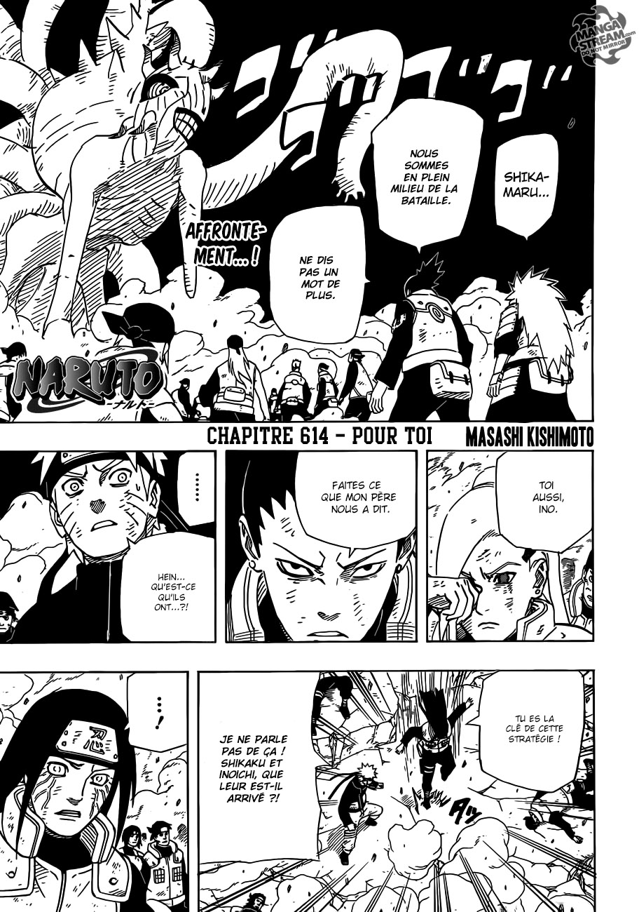 Lecture en ligne Naruto 614 page 2