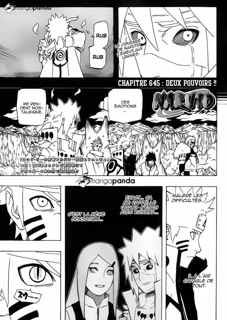 Lecture en ligne Naruto 645 page 2