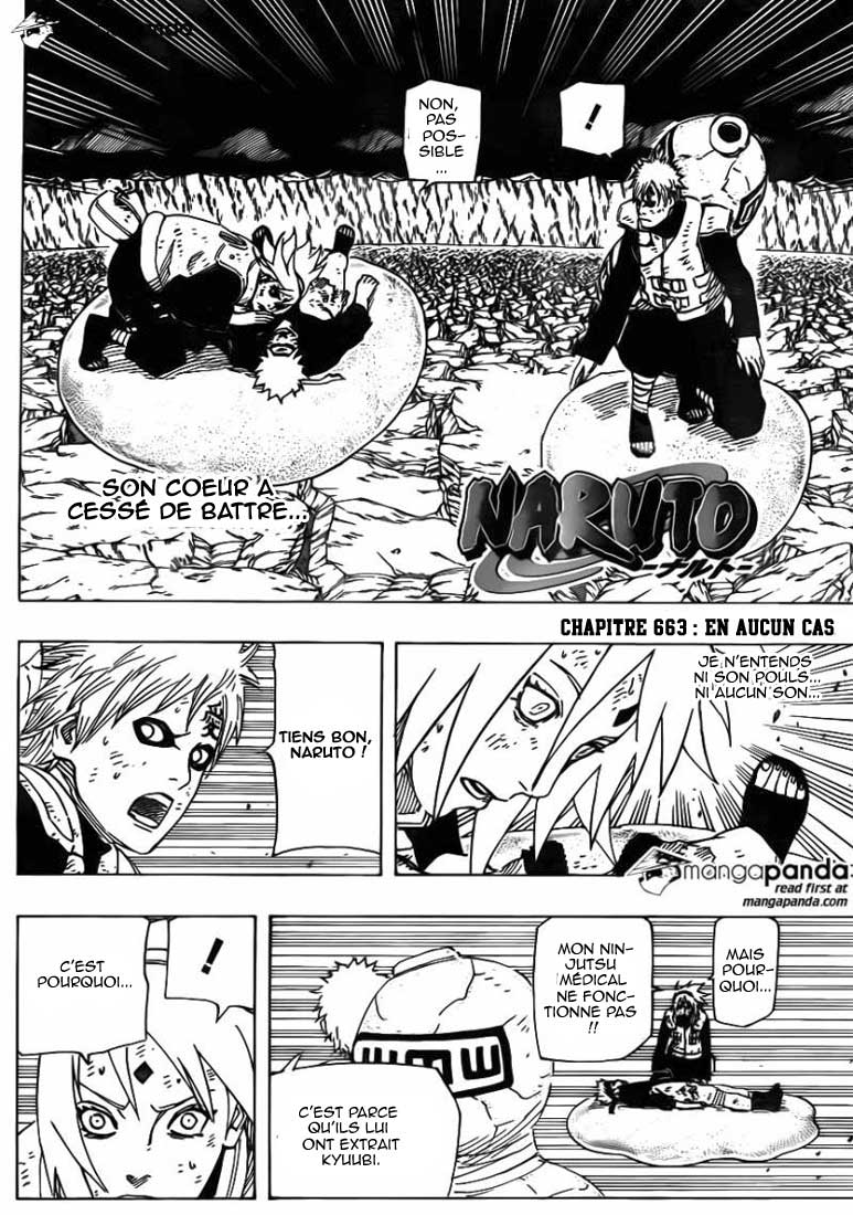 Lecture en ligne Naruto 663 page 3