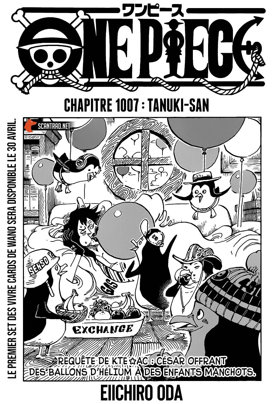 Lecture en ligne One Piece 1007 page 1