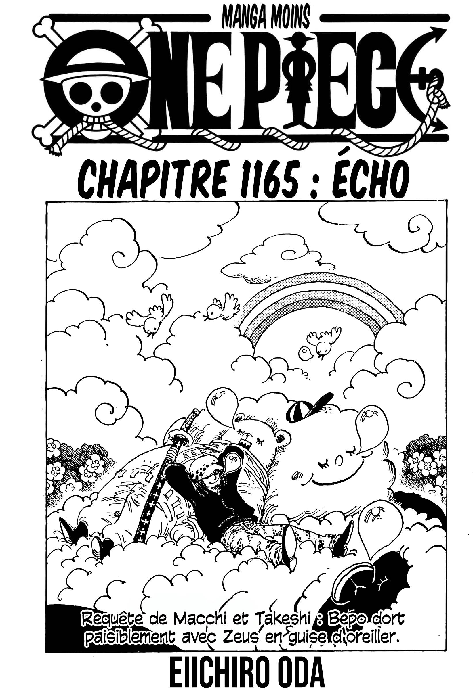 Lecture en ligne One Piece 1165 page 1