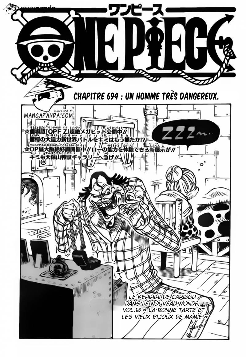 Lecture en ligne One Piece 694 page 2
