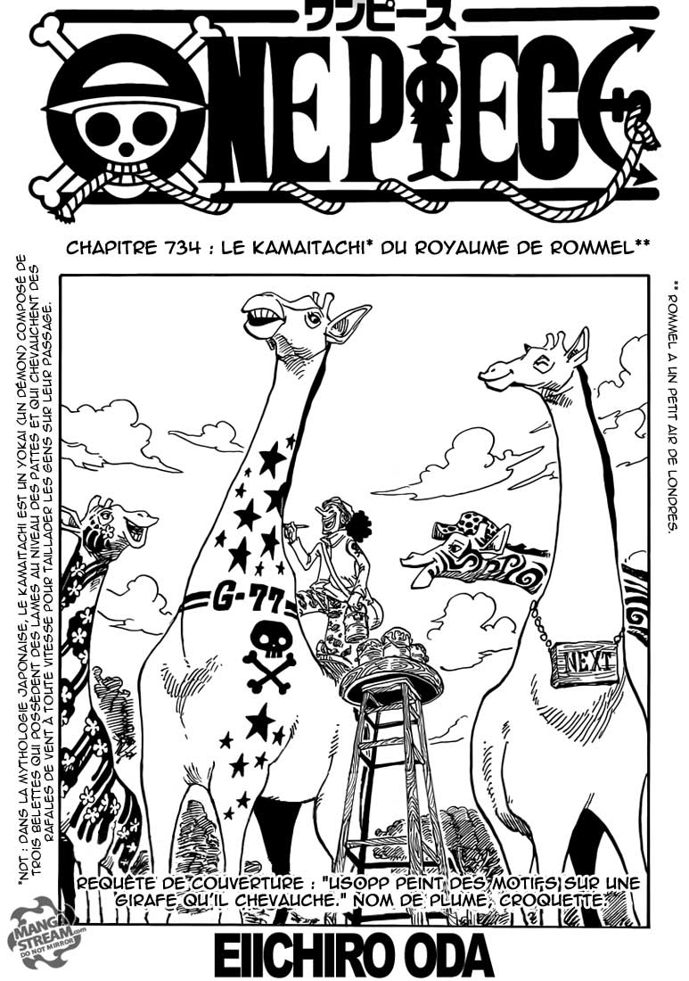 Lecture en ligne One Piece 734 page 2