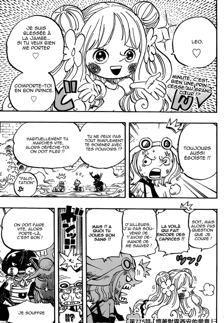 Lecture en ligne One Piece 775 page 3