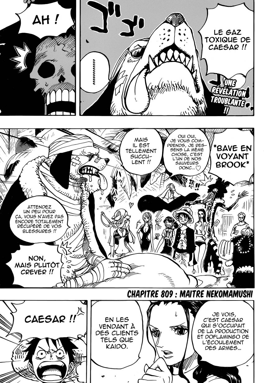 Lecture en ligne One Piece 809 page 5