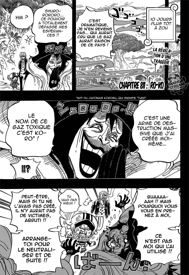Lecture en ligne One Piece 811 page 3
