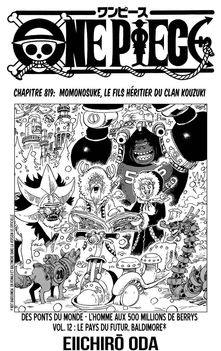Lecture en ligne One Piece 819 page 2