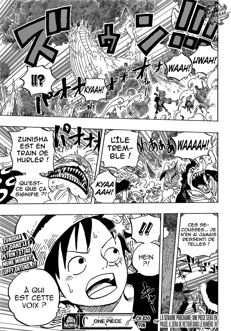 Lecture en ligne One Piece 820 page 18