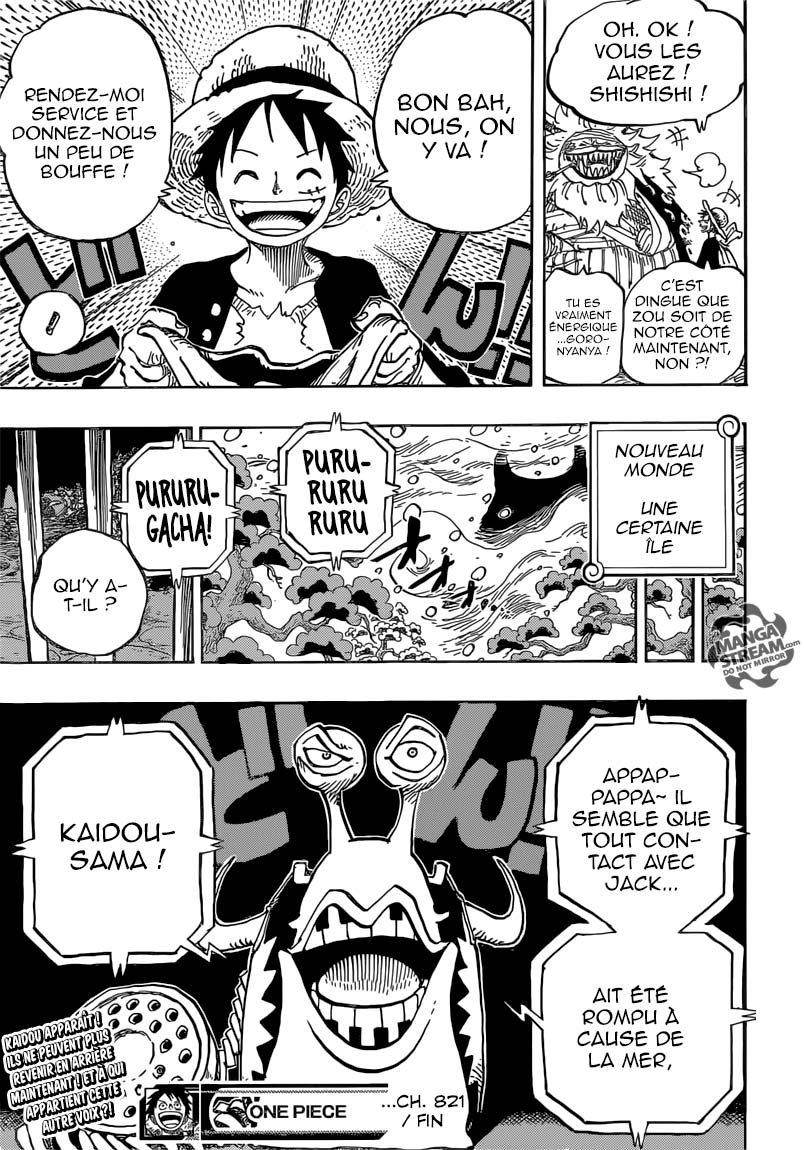 Lecture en ligne One Piece 821 page 21