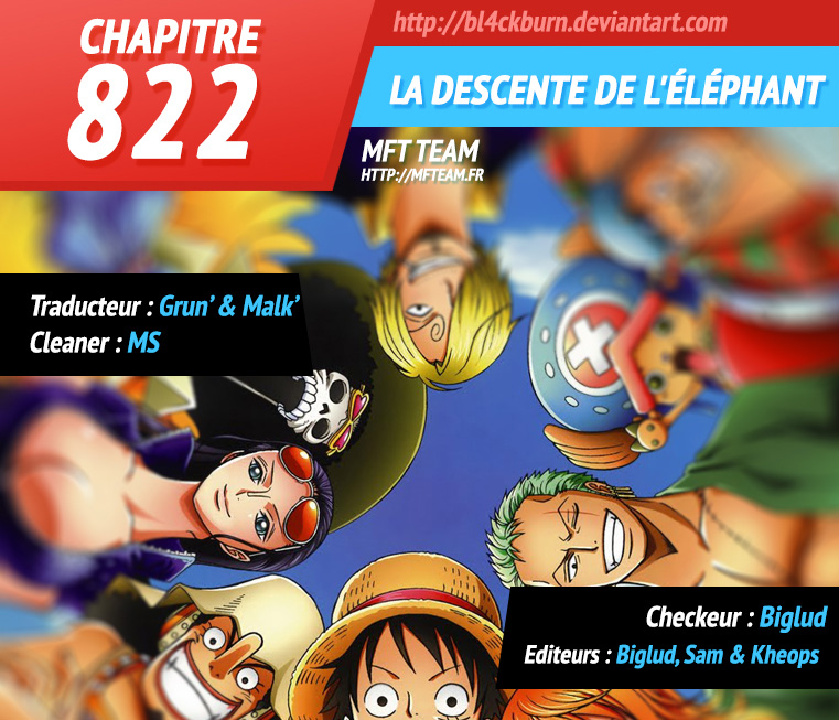 Lecture en ligne One Piece 822 page 1