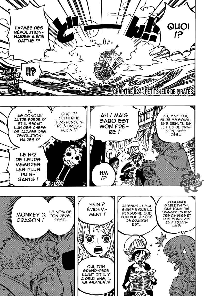 Lecture en ligne One Piece 824 page 5