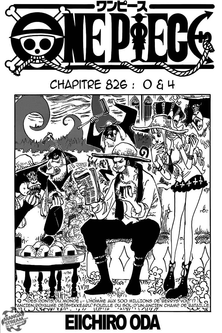 Lecture en ligne One Piece 826 page 2