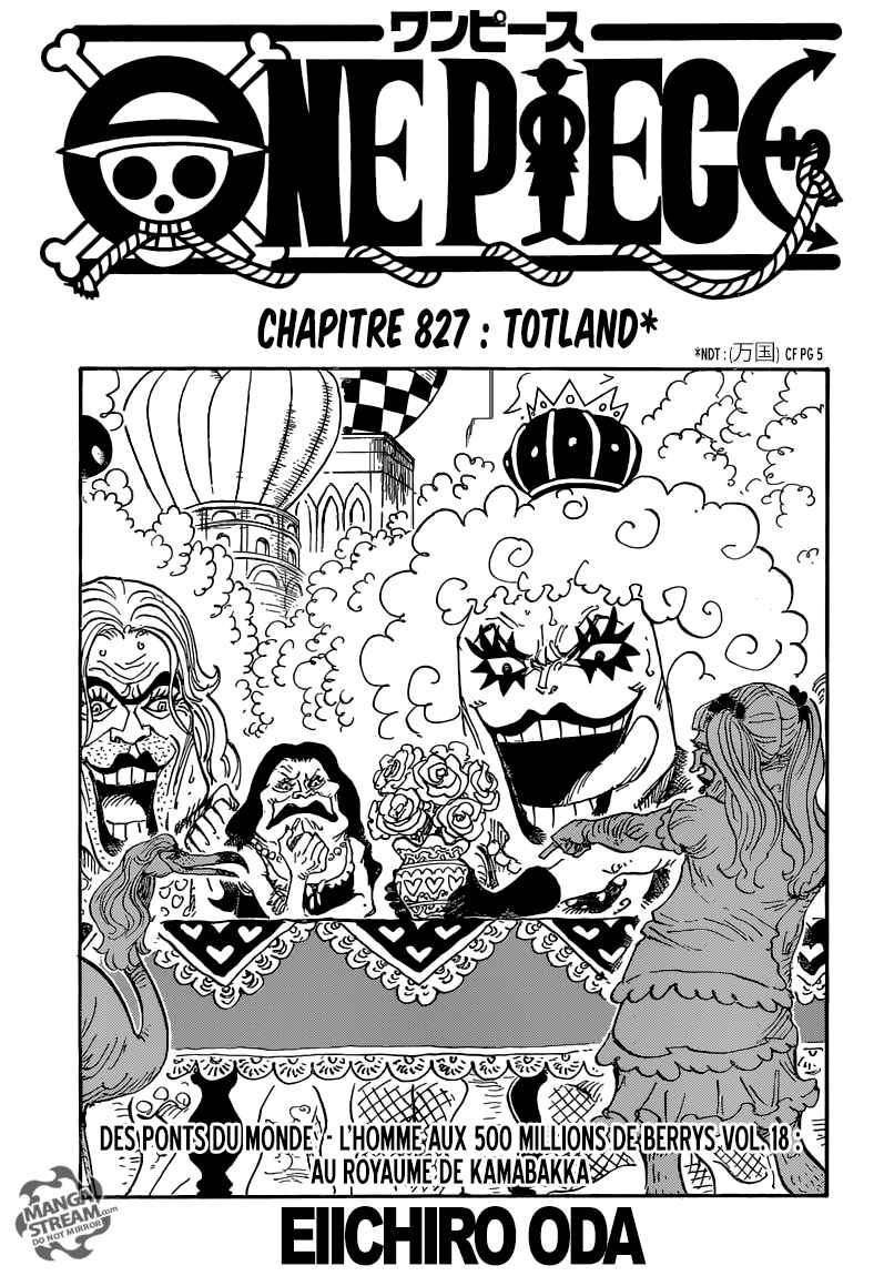 Lecture en ligne One Piece 827 page 2