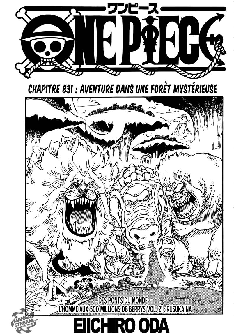 Lecture en ligne One Piece 831 page 2