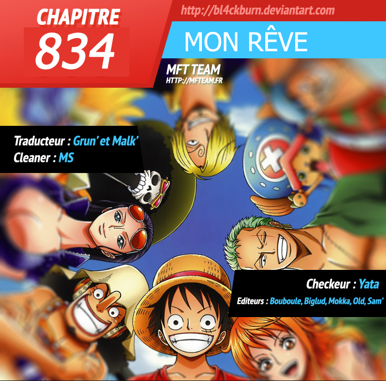 Lecture en ligne One Piece 834 page 1