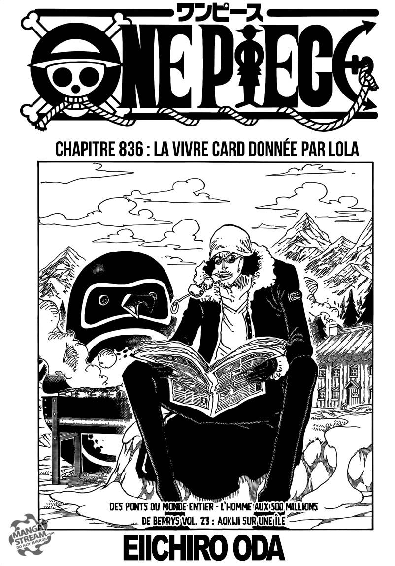 Lecture en ligne One Piece 836 page 2