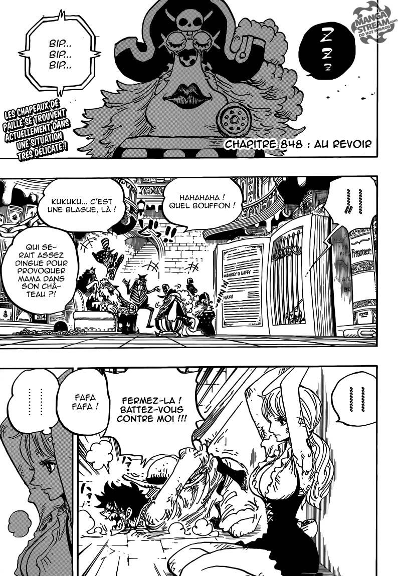 Lecture en ligne One Piece 848 page 5