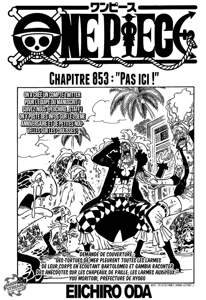 Lecture en ligne One Piece 853 page 2
