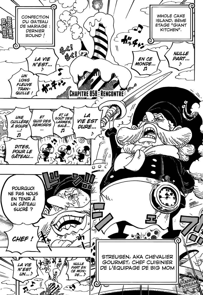 Lecture en ligne One Piece 858 page 5