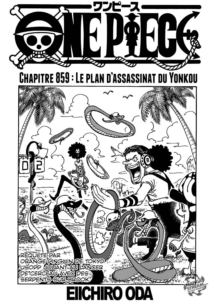 Lecture en ligne One Piece 859 page 2